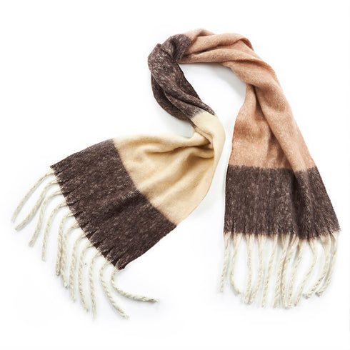 Verde Γυναικείο Κασκόλ 06-0955 Καφέ